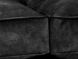 Arthur 4 Seat Chesterfield Sofa In Black Cat Vintage Velvet