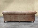 Arthur 4 Seat Chesterfield Sofa In Brown Vintage Leather