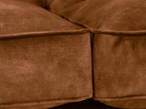 Arthur 4 Seat Chesterfield Sofa In Burnt Umber Vintage Velvet