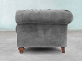 Arthur 4 Seat Chesterfield Sofa In Dove Vintage Velvet