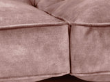 Arthur 4 Seat Chesterfield Sofa In Dusky Pink Vintage Velvet