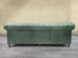 Arthur 4 Seat Chesterfield Sofa In Green Vintage Leather