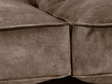 Arthur 4 Seat Chesterfield Sofa In Otter Vintage Velvet