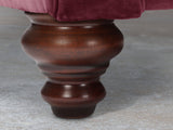 Arthur 4 Seat Chesterfield Sofa In Wine Lush Velvet