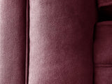 Arthur 4 Seat Chesterfield Sofa In Wine Lush Velvet