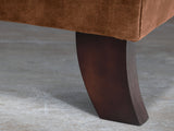 Arthur Chesterfield Chair In Burnt Umber Vintage Velvet
