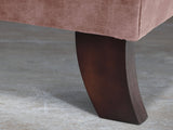 Arthur Chesterfield Chair In Dusky Pink Vintage Velvet