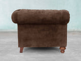 Arthur Chesterfield Chair In Hickory Vintage Velvet