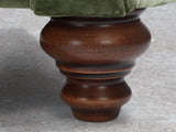 Arthur Chesterfield Chair In Jade Vintage Velvet