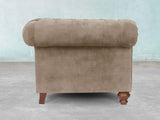 Arthur Chesterfield Chair In Mocha Vintage Velvet