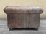 Arthur Chesterfield Snuggler In Hickory Vintage Leather