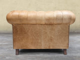 Arthur Chesterfield Snuggler In Tan Vintage Leather