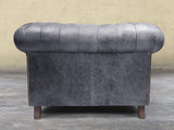 Arthur Chesterfield Snuggler In Thunder Vintage Leather