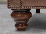 Arthur Extra Large Chesterfield Sofa In Brown Vintage Leather