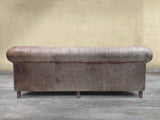 Arthur Extra Large Chesterfield Sofa In Hickory Vintage Leather