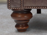 Arthur Extra Large Chesterfield Sofa In Hickory Vintage Leather