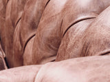Arthur Extra Large Chesterfield Sofa In Hickory Vintage Leather