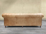Arthur Extra Large Chesterfield Sofa In Tan Vintage Leather