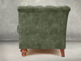 Darcy 2 Seat Chesterfield Sofa In Jade Vintage Velvet