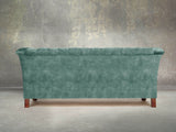 Darcy 2 Seat Chesterfield Sofa In Ocean Storm Vintage Velvet