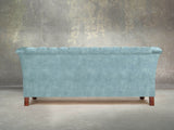 Darcy 2 Seat Chesterfield Sofa In Summer Mist Vintage Velvet