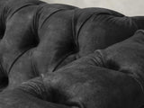 Darcy 3 Seat Chesterfield Sofa In Black Cat Vintage Velvet