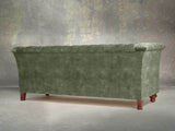 Darcy 3 Seat Chesterfield Sofa In Jade Vintage Velvet