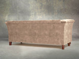 Darcy 3 Seat Chesterfield Sofa In Mocha Vintage Velvet