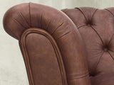 Darcy 4 Seat Chesterfield Sofa In Conker Ol' School Leather