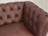 Darcy 4 Seat Chesterfield Sofa In Conker Ol' School Leather
