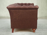 Darcy 4 Seat Chesterfield Sofa In Conker Ol' School Leather