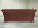 Darcy 4 Seat Chesterfield Sofa In Conker Ol' School Leather