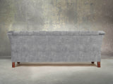 Darcy 4 Seat Chesterfield Sofa In Dove Vintage Velvet