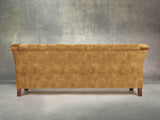 Darcy 4 Seat Chesterfield Sofa In Gold Vintage Velvet