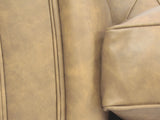 Darcy 4 Seat Chesterfield Sofa In Mushroom Ol' School Leather