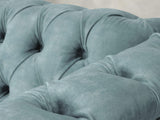 Darcy 4 Seat Chesterfield Sofa In Summer Mist Vintage Velvet
