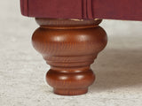 Darcy Chesterfield Chair In Cardinal Ol' School Leather