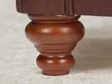 Darcy Chesterfield Chair In Conker Ol' School Leather