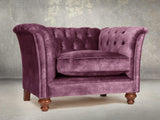 Darcy Chesterfield Chair In Imperial Vintage Velvet