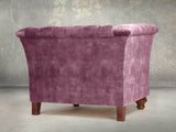 Darcy Chesterfield Chair In Imperial Vintage Velvet