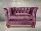 Darcy Chesterfield Chair In Imperial Vintage Velvet