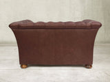 Darcy Chesterfield Snuggler In Conker Ol' School Leather