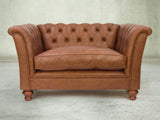Darcy Chesterfield Snuggler In Gingerbread Ol' School Leather
