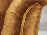 Darcy Chesterfield Snuggler In Gold Vintage Velvet