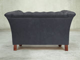 Darcy Chesterfield Snuggler In Midnight Ol' School Leather