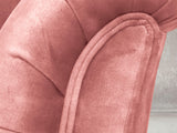 Darcy Chesterfield Snuggler In Pink Blush Vintage Velvet