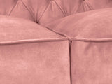 Darcy Chesterfield Snuggler In Pink Blush Vintage Velvet