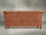 Darcy Snug 2 Seat Chesterfield Sofa In Burnt Umber Vintage Velvet