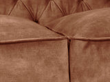 Darcy Snug 2 Seat Chesterfield Sofa In Burnt Umber Vintage Velvet