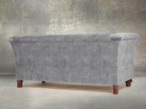 Darcy Snug 2 Seat Chesterfield Sofa In Dove Vintage Velvet